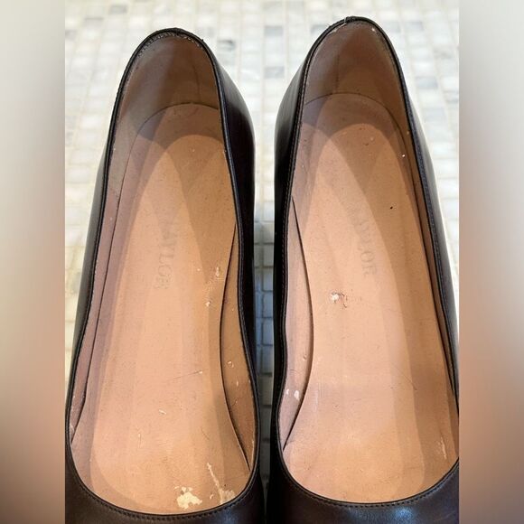 Ann Taylor Brown Leather Block Heels - Picture 9 of 13